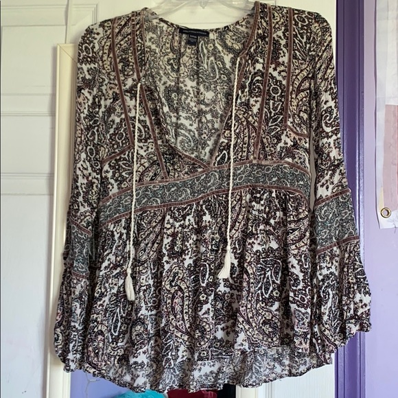 American Eagle Outfitters Flowy Blouse - Picture 1 of 3